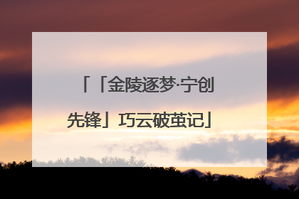 「金陵逐梦·宁创先锋」巧云破茧记
