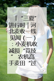 “三夏”进行时｜河北麦收一线见闻（一）：小麦机收减损“竞技” 农机高手麦田“过招”