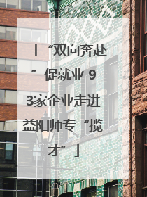 “双向奔赴”促就业 93家企业走进益阳师专“揽才”