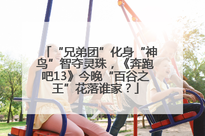 “兄弟团”化身“神鸟”智夺灵珠，《奔跑吧13》今晚“百谷之王”花落谁家？