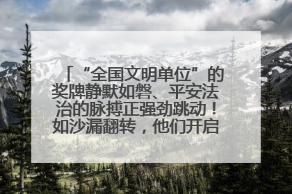 “全国文明单位”的奖牌静默如磐、平安法治的脉搏正强劲跳动！如沙漏翻转，他们开启了全新的计时