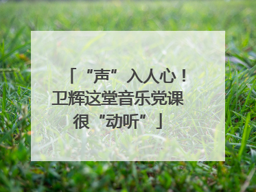 “声”入人心！卫辉这堂音乐党课很“动听”