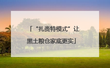 “扎赉特模式”让黑土粮仓家底更实