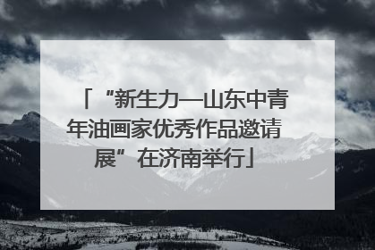 “新生力—山东中青年油画家优秀作品邀请展”在济南举行