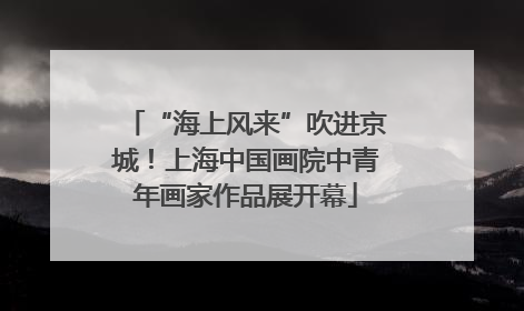 “海上风来”吹进京城！上海中国画院中青年画家作品展开幕