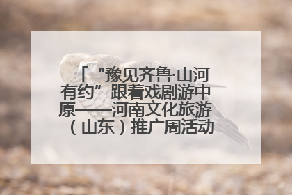 “豫见齐鲁·山河有约”跟着戏剧游中原——河南文化旅游（山东）推广周活动菏泽站活动举行