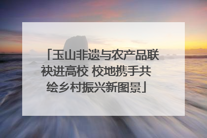 玉山非遗与农产品联袂进高校 校地携手共绘乡村振兴新图景