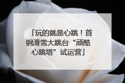 玩的就是心跳！首钢滑雪大跳台“顽酷心跳塔”试运营