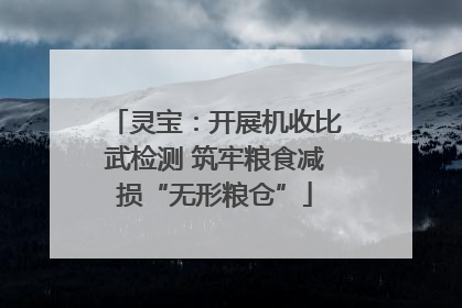 灵宝：开展机收比武检测 筑牢粮食减损“无形粮仓”