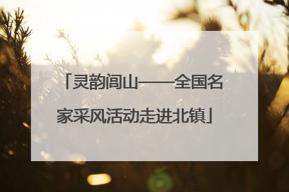 灵韵闾山——全国名家采风活动走进北镇
