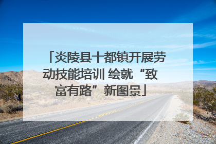炎陵县十都镇开展劳动技能培训 绘就“致富有路”新图景