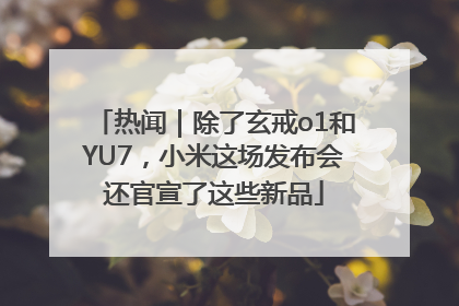 热闻｜除了玄戒o1和YU7，小米这场发布会还官宣了这些新品