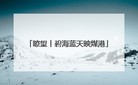 瞭望丨碧海蓝天映煤港