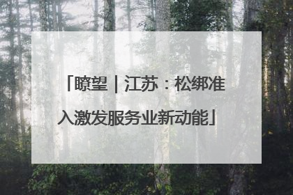 瞭望｜江苏：松绑准入激发服务业新动能