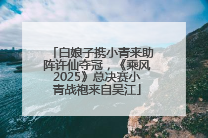 白娘子携小青来助阵许仙夺冠，《乘风2025》总决赛小青战袍来自吴江