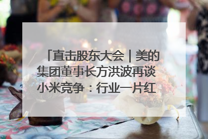 直击股东大会｜美的集团董事长方洪波再谈小米竞争：行业一片红海，打法已固定，无论谁胜都是消耗战