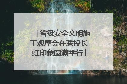 省级安全文明施工观摩会在联投长虹印象圆满举行