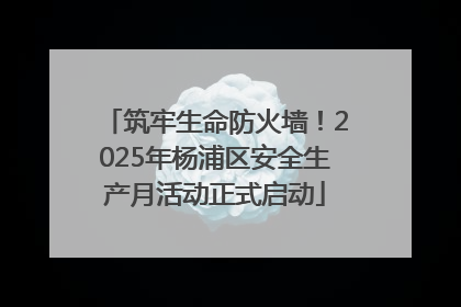 筑牢生命防火墙！2025年杨浦区安全生产月活动正式启动