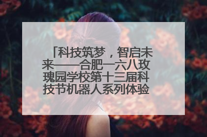 科技筑梦，智启未来——合肥一六八玫瑰园学校第十三届科技节机器人系列体验赛燃动校园