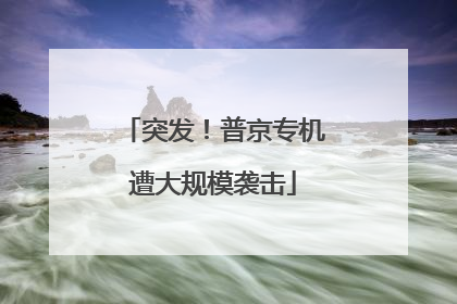 突发！普京专机遭大规模袭击