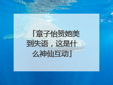 章子怡赞她美到失语，这是什么神仙互动