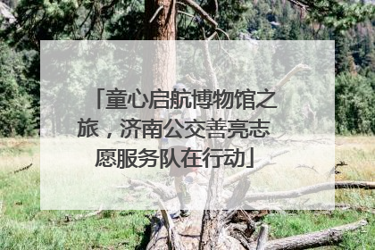 童心启航博物馆之旅，济南公交善亮志愿服务队在行动