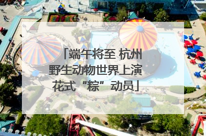 端午将至 杭州野生动物世界上演花式“粽”动员