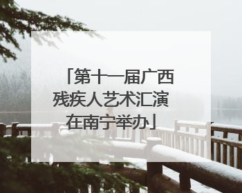 第十一届广西残疾人艺术汇演在南宁举办