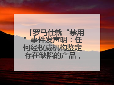 罗马仕就“禁用”事件发声明：任何经权威机构鉴定存在缺陷的产品，将依法负全责