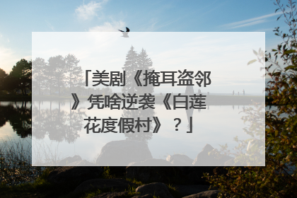 美剧《掩耳盗邻》凭啥逆袭《白莲花度假村》？
