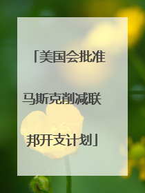 美国会批准马斯克削减联邦开支计划