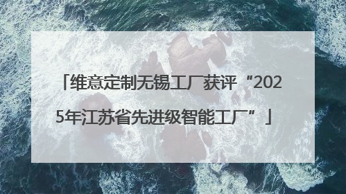 维意定制无锡工厂获评“2025年江苏省先进级智能工厂”