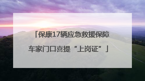 保康17辆应急救援保障车家门口喜提“上岗证”