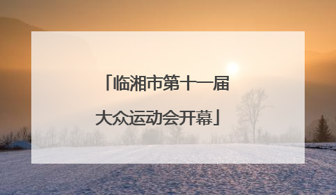临湘市第十一届大众运动会开幕