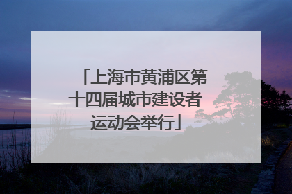 上海市黄浦区第十四届城市建设者运动会举行