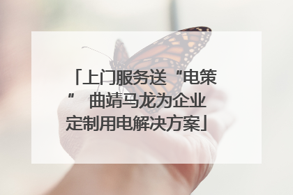 上门服务送“电策” 曲靖马龙为企业定制用电解决方案