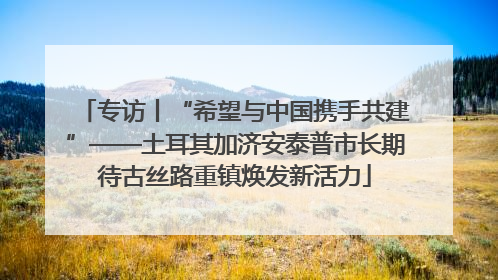 专访丨“希望与中国携手共建”——土耳其加济安泰普市长期待古丝路重镇焕发新活力