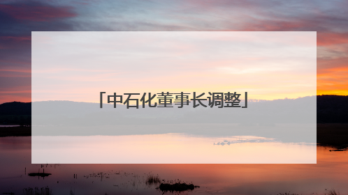 中石化董事长调整