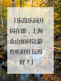 乐高乐园开园在即，上海金山如何让游客吃好住玩得好？