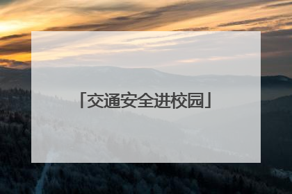 交通安全进校园