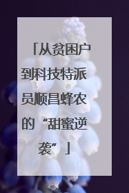 从贫困户到科技特派员顺昌蜂农的“甜蜜逆袭”
