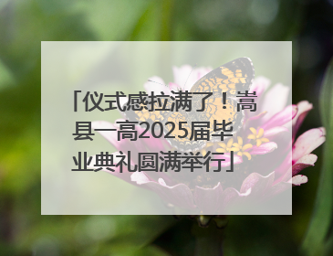 仪式感拉满了！嵩县一高2025届毕业典礼圆满举行