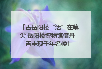 古岳阳楼“活”在笔尖 岳阳楼博物馆借丹青重现千年名楼
