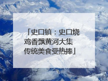 史口镇：史口烧鸡香飘黄河大集 传统美食受热捧