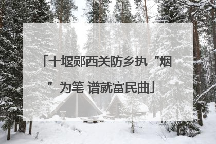 十堰郧西关防乡执“烟”为笔 谱就富民曲