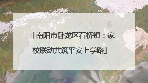 南阳市卧龙区石桥镇：家校联动共筑平安上学路
