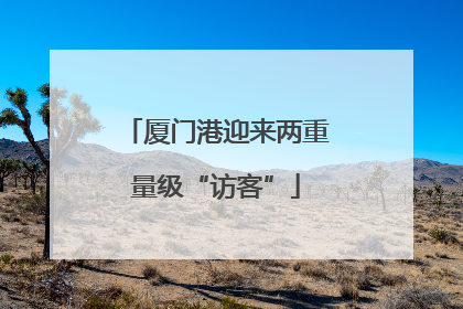 厦门港迎来两重量级“访客”