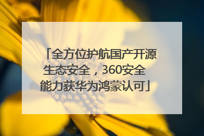 全方位护航国产开源生态安全，360安全能力获华为鸿蒙认可
