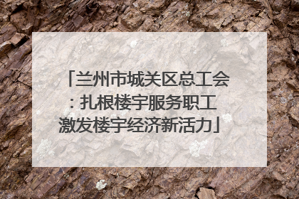 兰州市城关区总工会：扎根楼宇服务职工 激发楼宇经济新活力