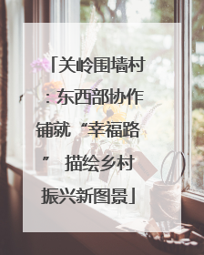 关岭围墙村：东西部协作铺就“幸福路” 描绘乡村振兴新图景